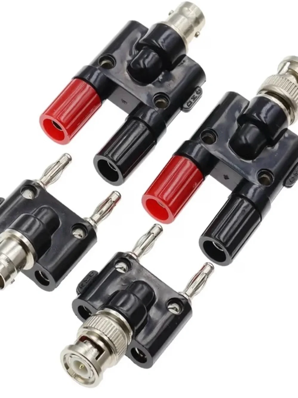 Assorted Audio Video Connector Adapters - Black & Red